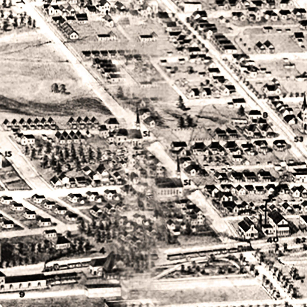 Vintage Map of Anniston, Alabama 1903