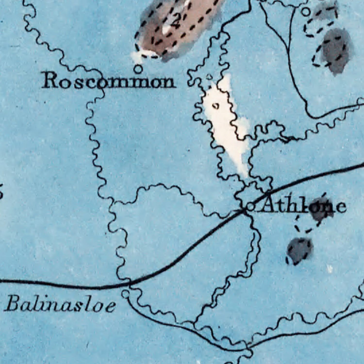 Vintage Geological Map of Ireland 1850