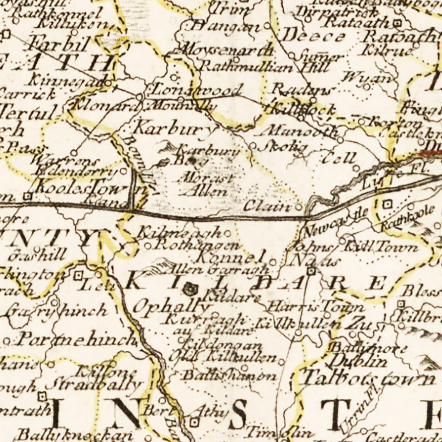 Vintage Map of Ireland 1795