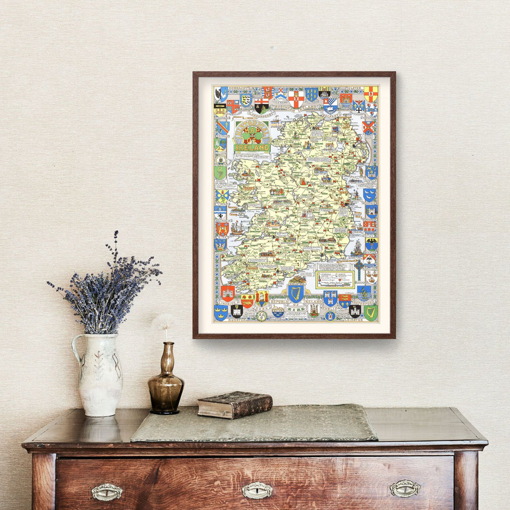 Historical Map of Ireland 1955