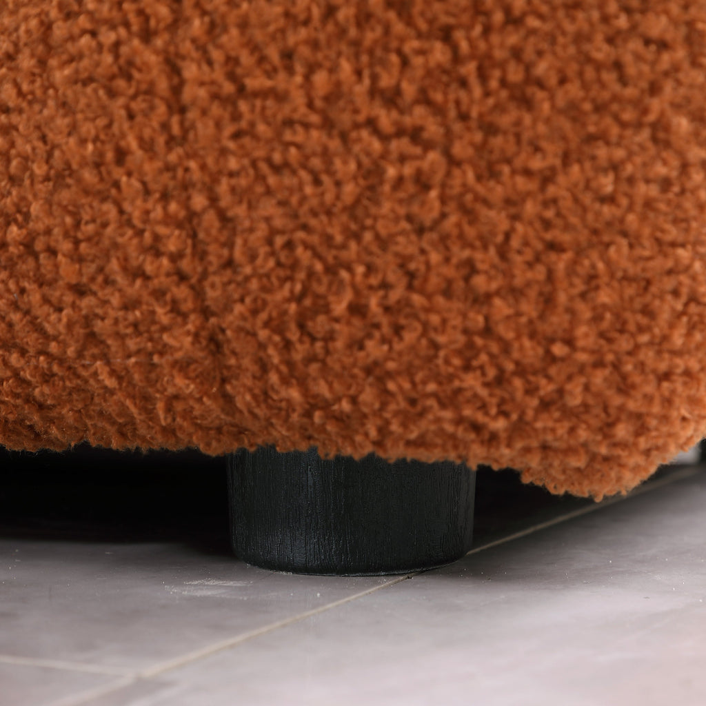 64.98 length ,35.83' deepth ,human body structure for USA people,  marshmallow sofa,boucle sofa ,2  seater,  LIGHT BROWN BOUCLE