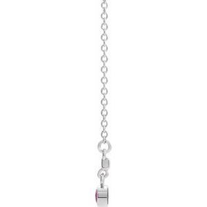 Bezel-Set Bar Necklace or Center