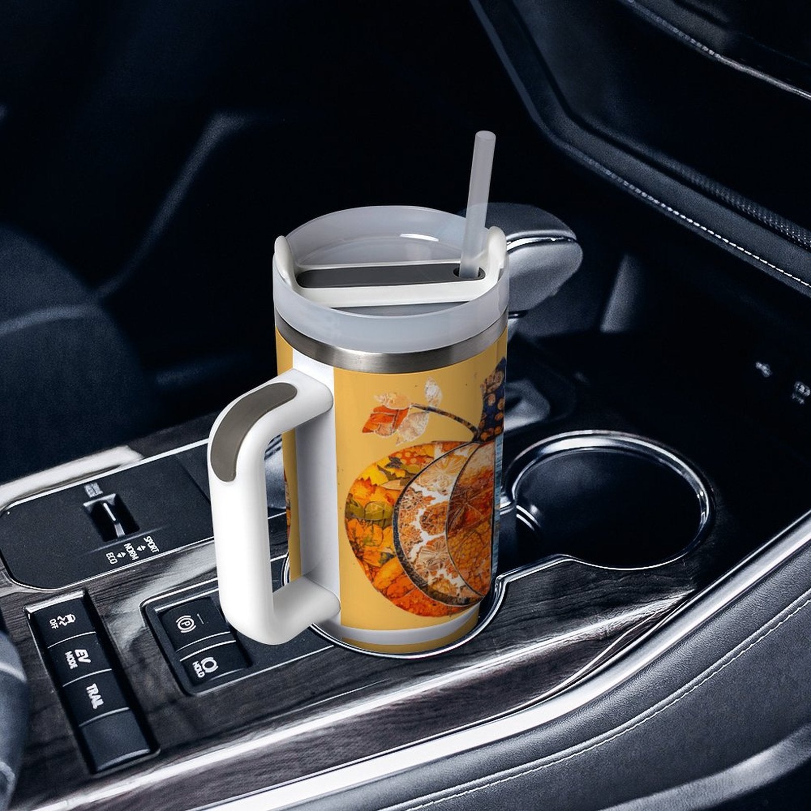 Just a Girl Who Loves Fall Pumpkins 40oz Stainless Steel Insulated Tumbler with Handle and Lid