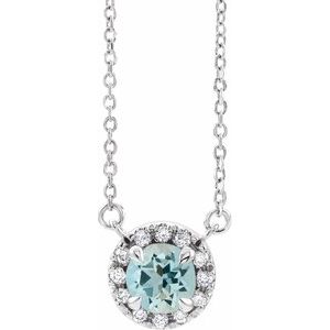 French-Set Halo-Style Necklace or Center