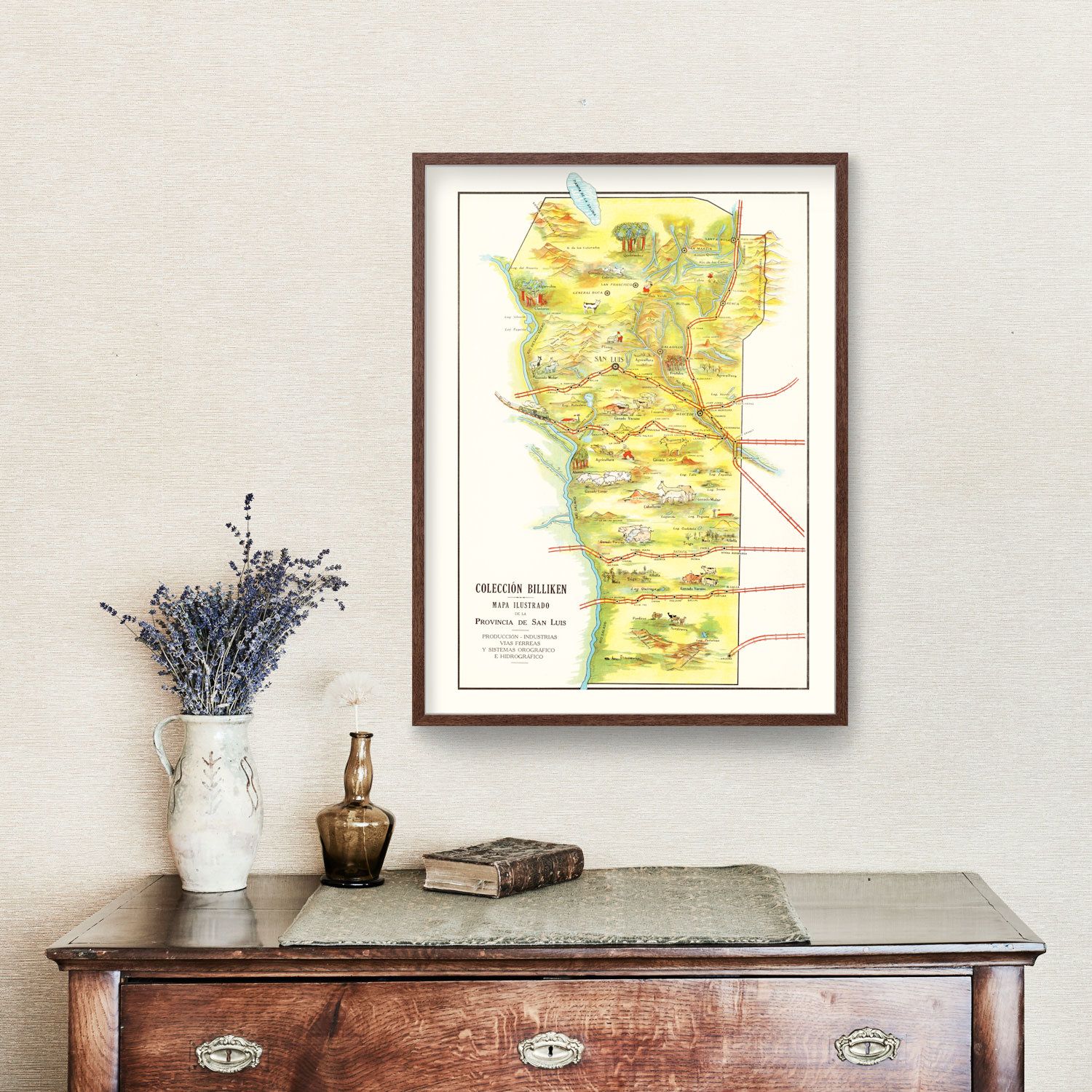 Vintage Map of San Luis, 1933