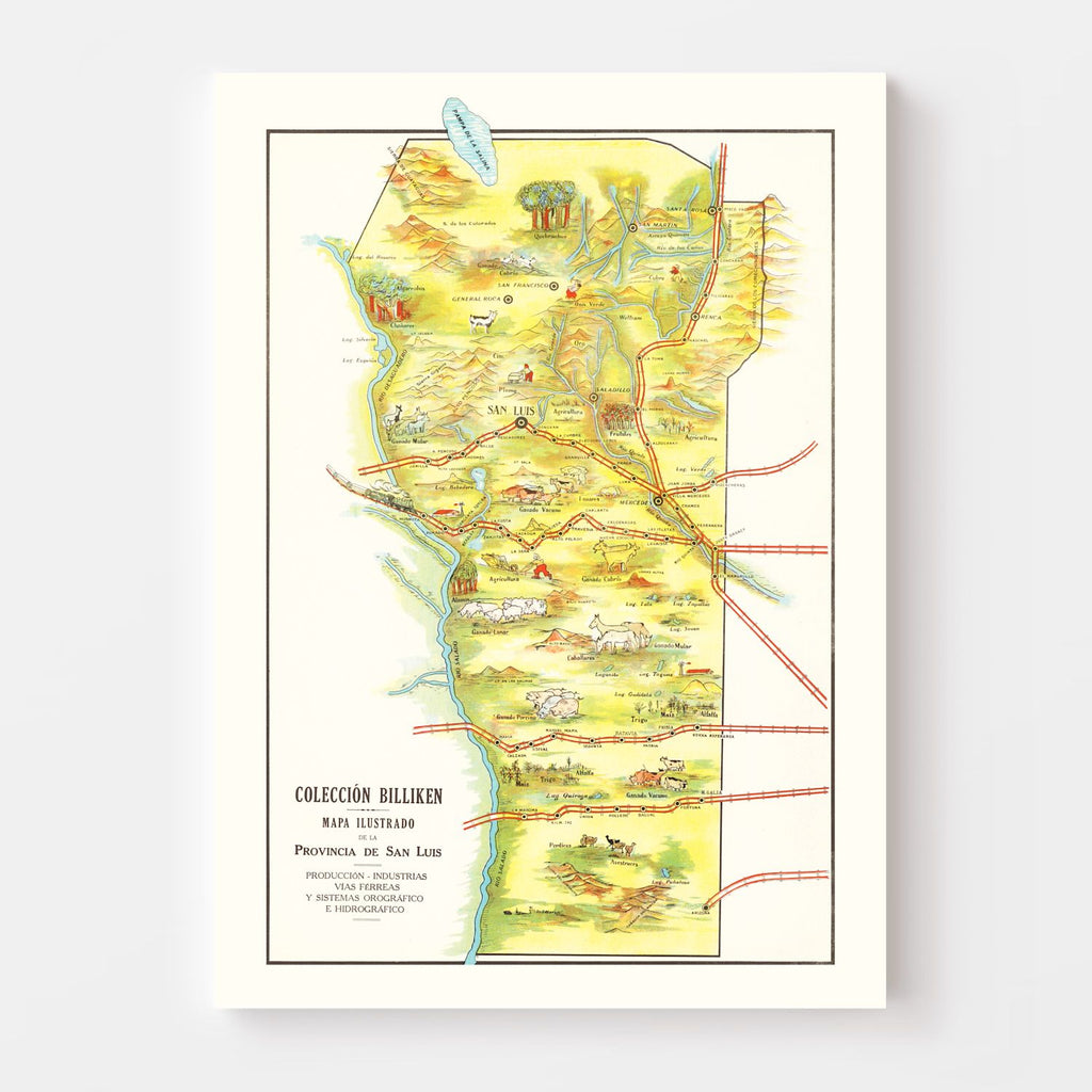 Vintage Map of San Luis, 1933