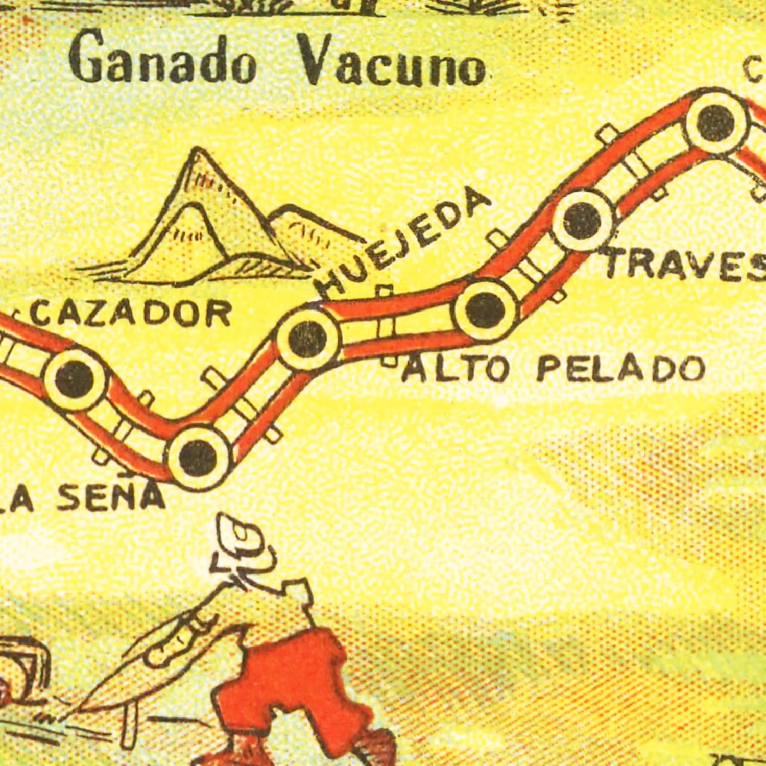 Vintage Map of San Luis, 1933