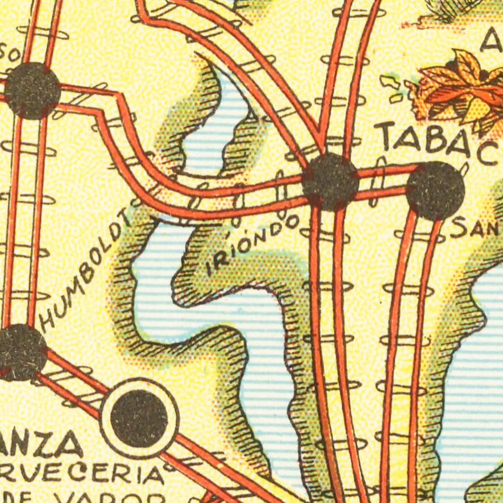 Vintage Map of Santa Fe, 1933