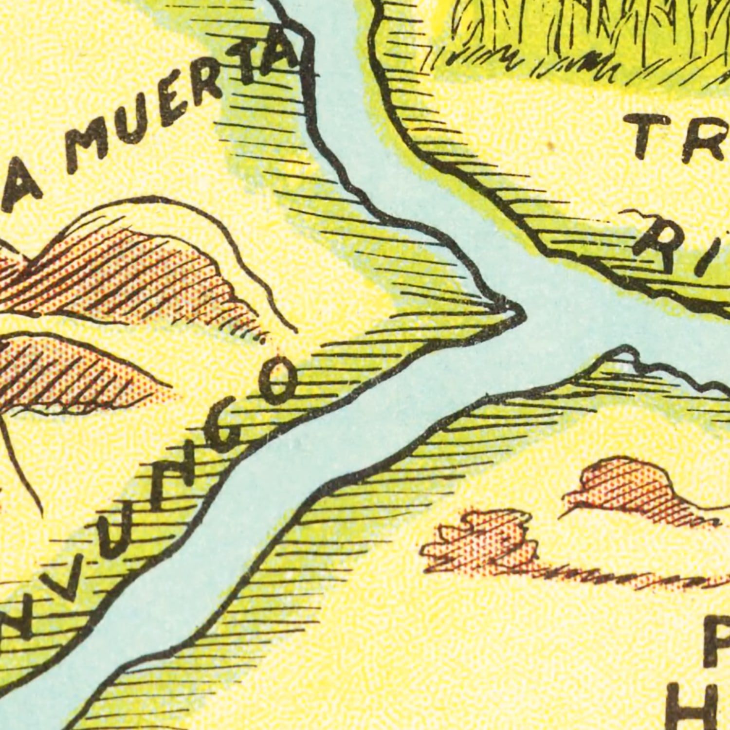 Vintage Map of Neuquen, 1933