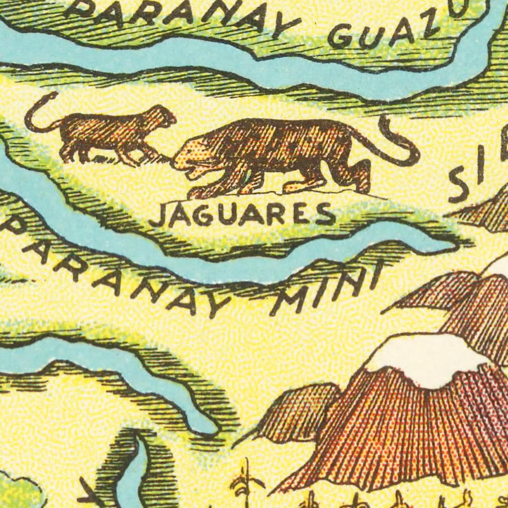 Vintage Map of Misiones, 1933