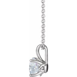 Platinum 3/4 CT Natural Diamond 16-18" Necklace
