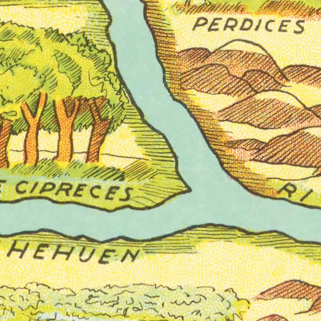 Vintage Map of Santa Cruz, 1933