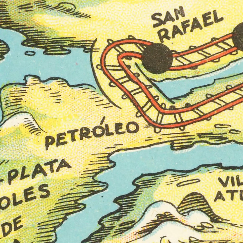 Vintage Map of Mendoza, 1933