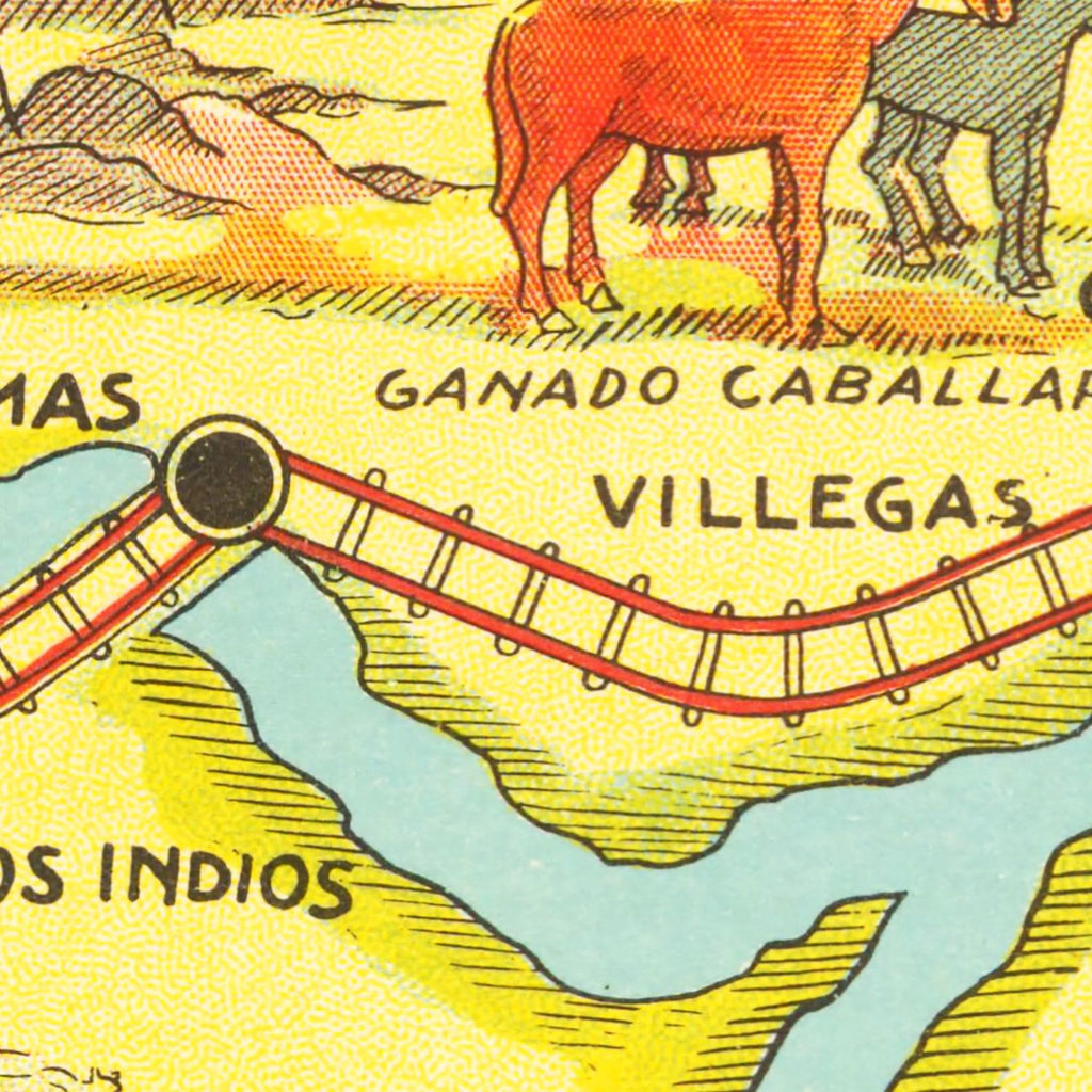 Vintage Map of Chubut, 1933