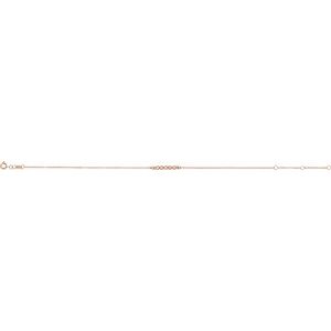 14K Rose Gold .07 CTW Natural Diamond Bar 6 1/2-7 1/2" Bracelet