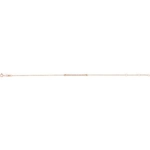 14K Rose Gold 1/8 CTW Natural Diamond Bar 6 1/2-71/2" Bracelet – image 2