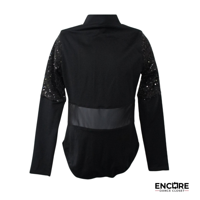 Sequin Sleeve Leotard