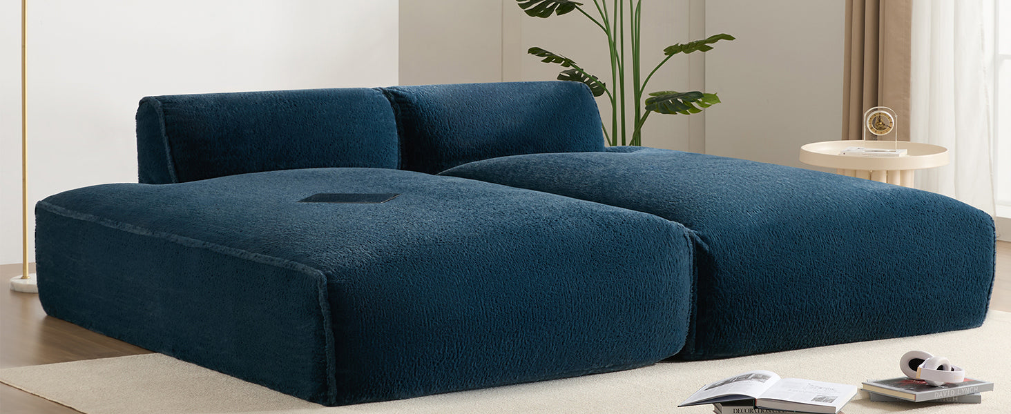 [VIDEO+NEW]90.0'Oversized Modular Sectional Sofa,Fully Compressed,Spacious Foam-Filled Sofa Bed for Living Room,elderly - friendly design,2 PC Free Combination,No Assembly Required,3 Colors