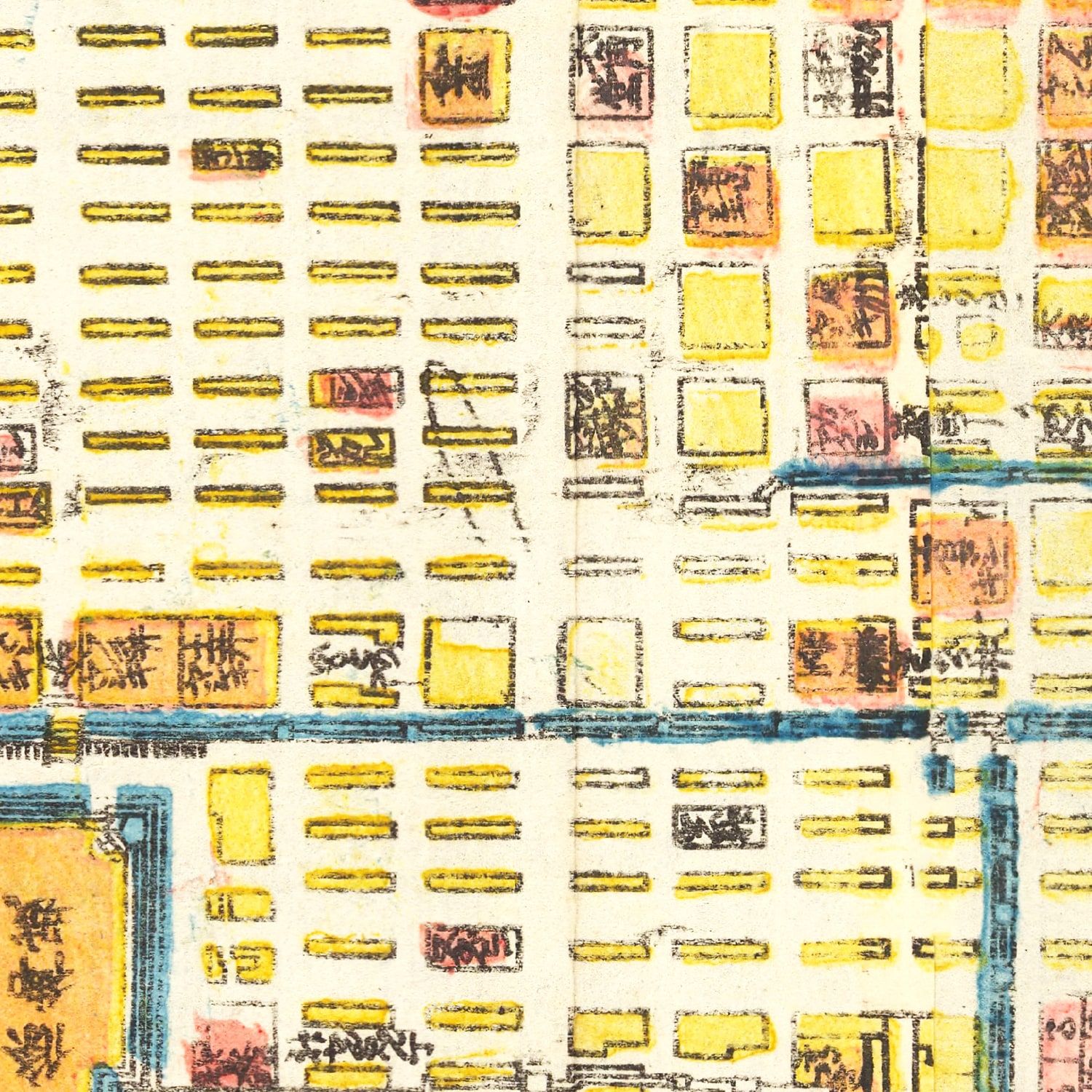 Vintage Map of Kyoto, Japan 1863