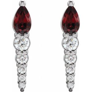 Accented Bar Earrings