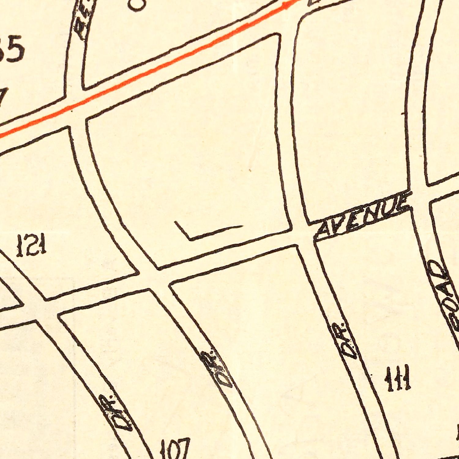Vintage Beverly Hills, CA Street Map 1926