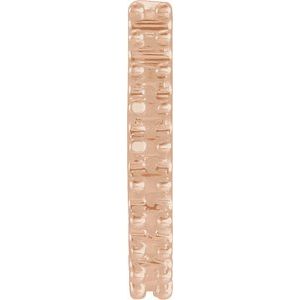 14K Rose Gold 1.3 mm Round 13.64 mm Hoop Earring Mounting