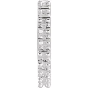 Sterling Silver 1.3 mm Round 13.64 mm Hoop Earring Mounting