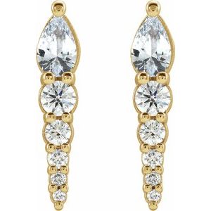 Accented Bar Earrings