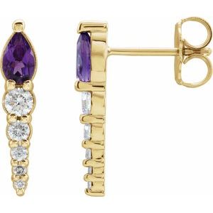 Accented Bar Earrings