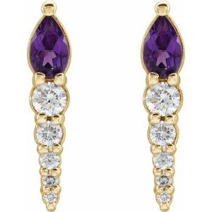 Accented Bar Earrings