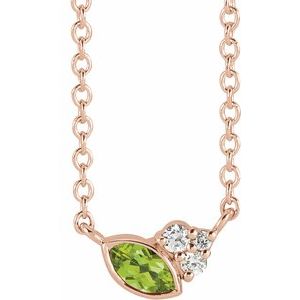 Accented Bezel-Set Necklace or Center