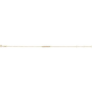 14K Yellow Gold .07 CTW Natural Diamond Bar 6 1/2-7 1/2" Bracelet