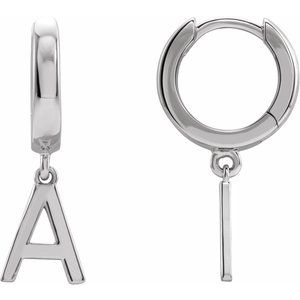 Initial Huggie Earrings