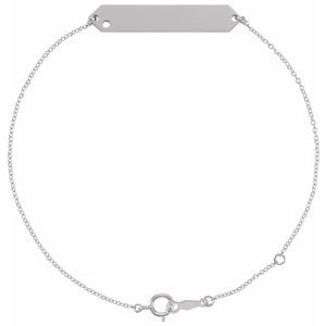 Sterling Silver 2 mm Round Geometric 7-8" Bracelet Mounting