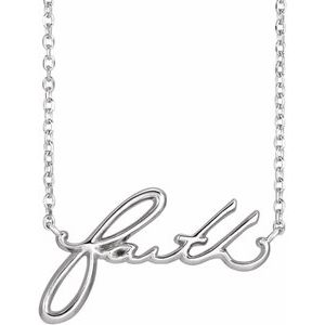 Faith Necklace or Center