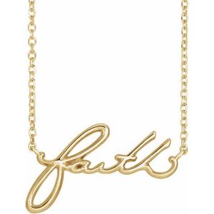 Faith Necklace or Center