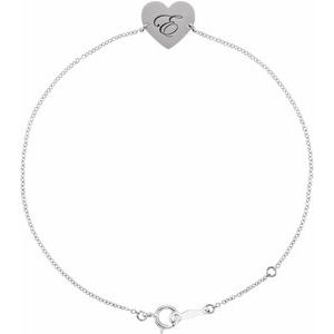 Engravable Heart Bracelet