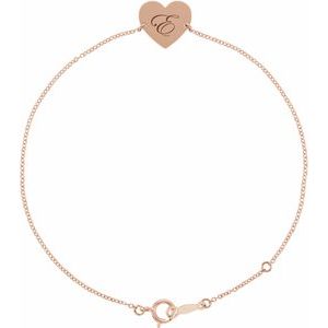 Engravable Heart Bracelet