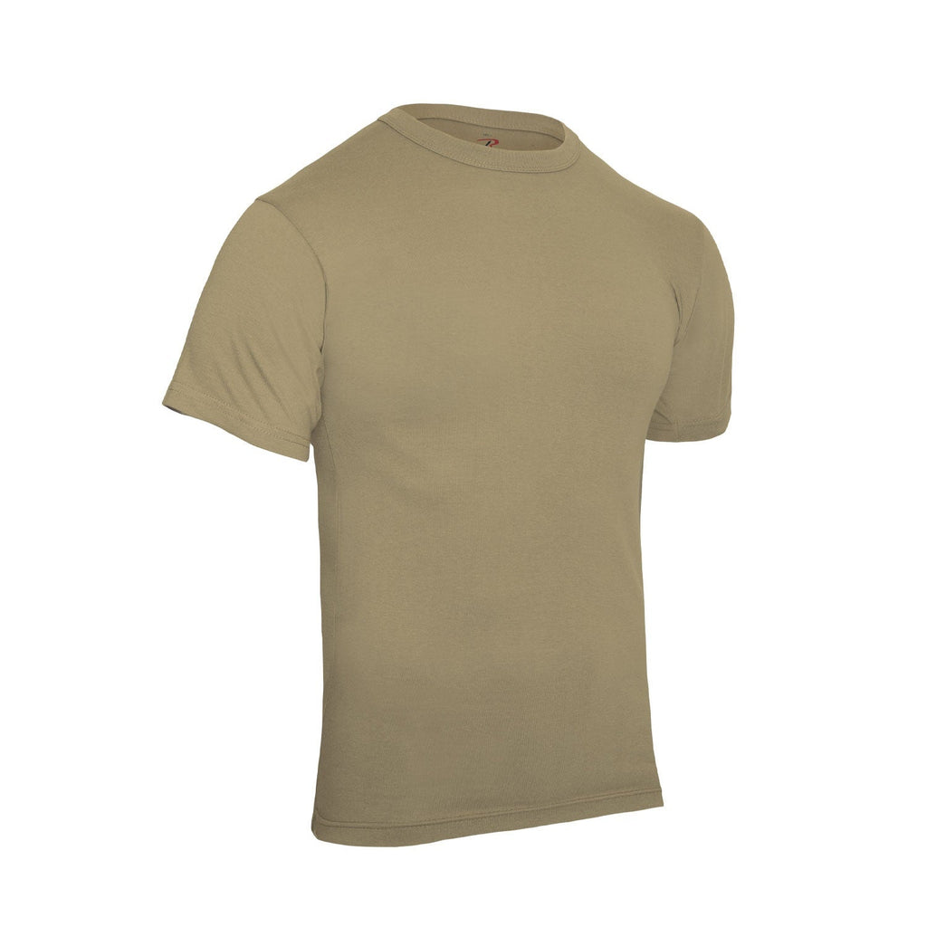 Rothco Solid Color Cotton / Polyester Blend Military T-Shirt