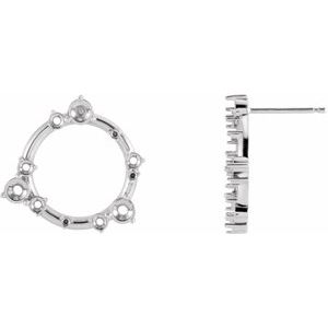 Sterling Silver Right Earring Mounting