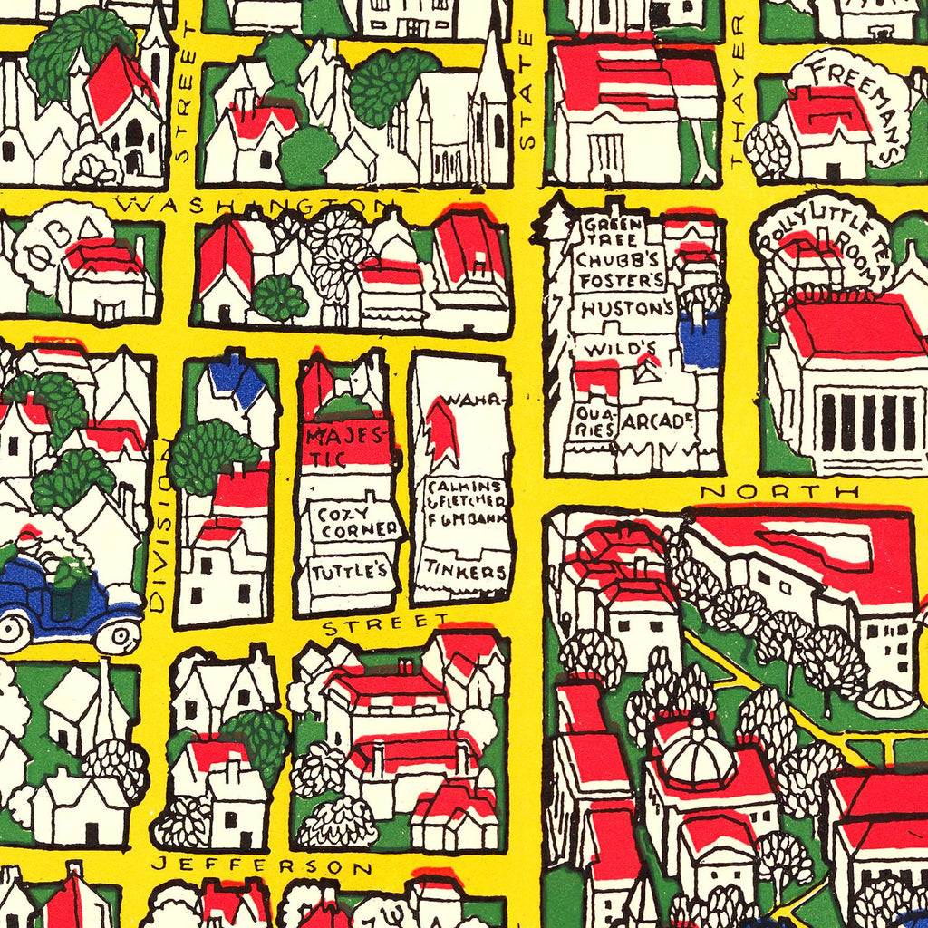 Vintage Map of University of Michigan 1926