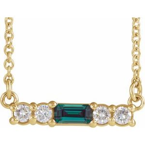 Accented Bar Necklace or Center