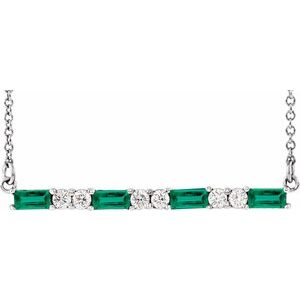 Accented Bar Necklace or Center