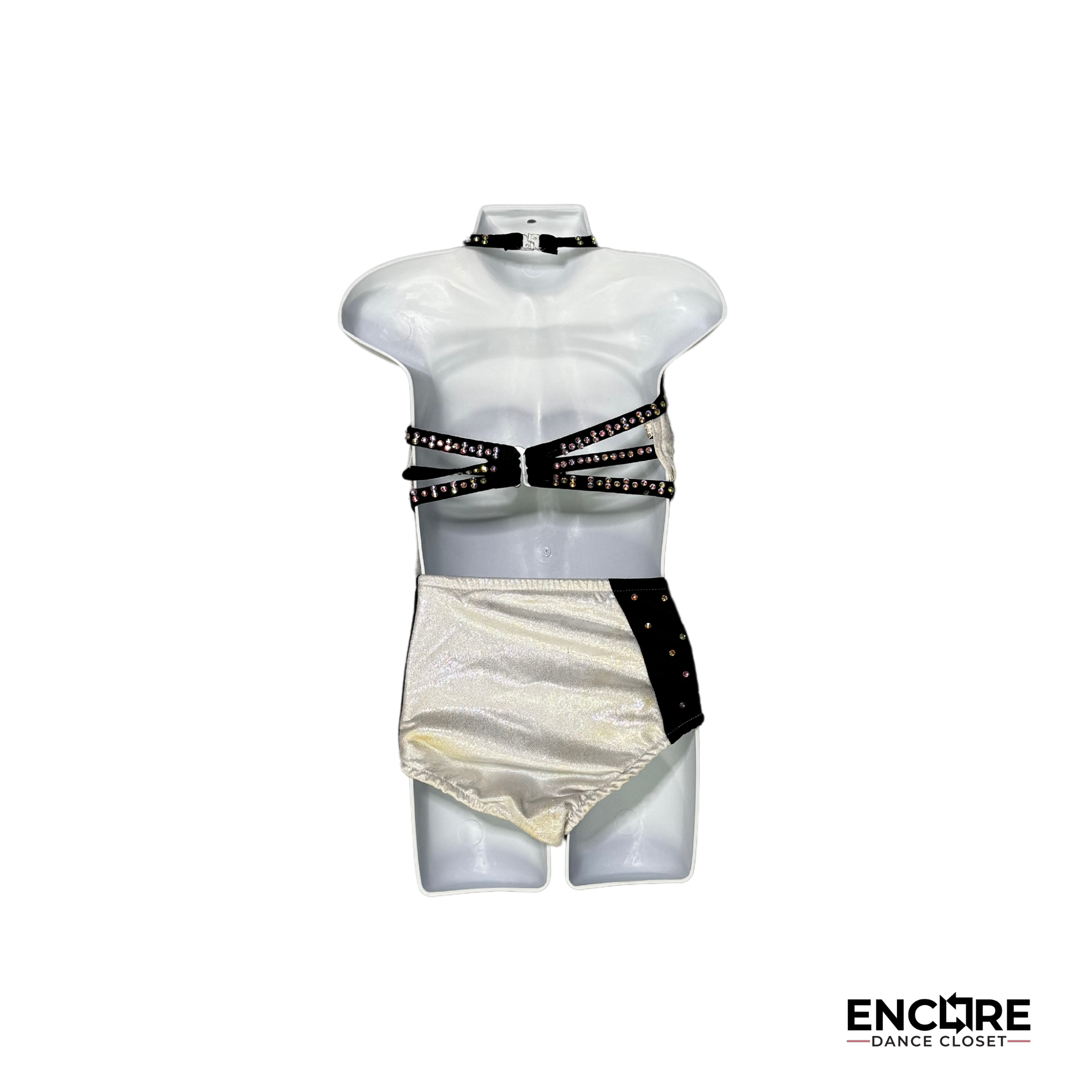 Edgy Black and White Costume