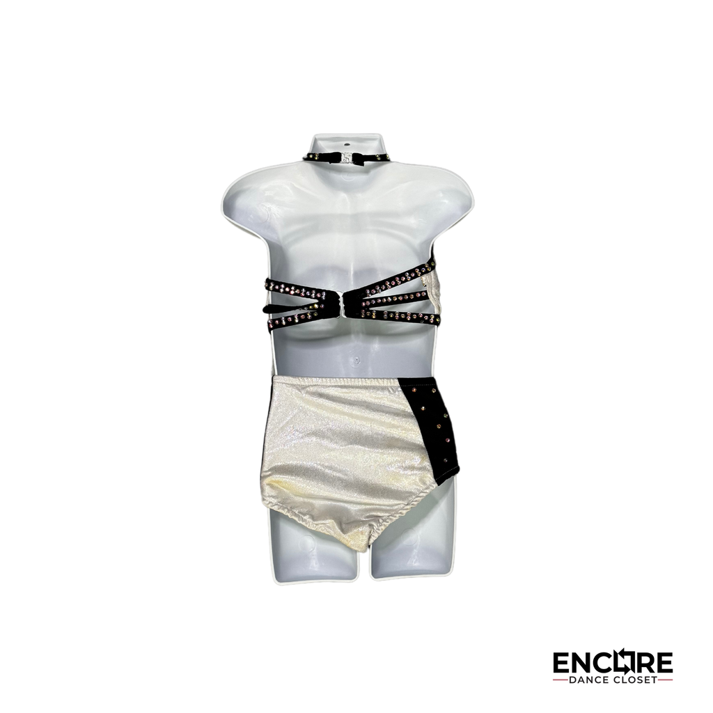 Edgy Black and White Hip-Hop Costume