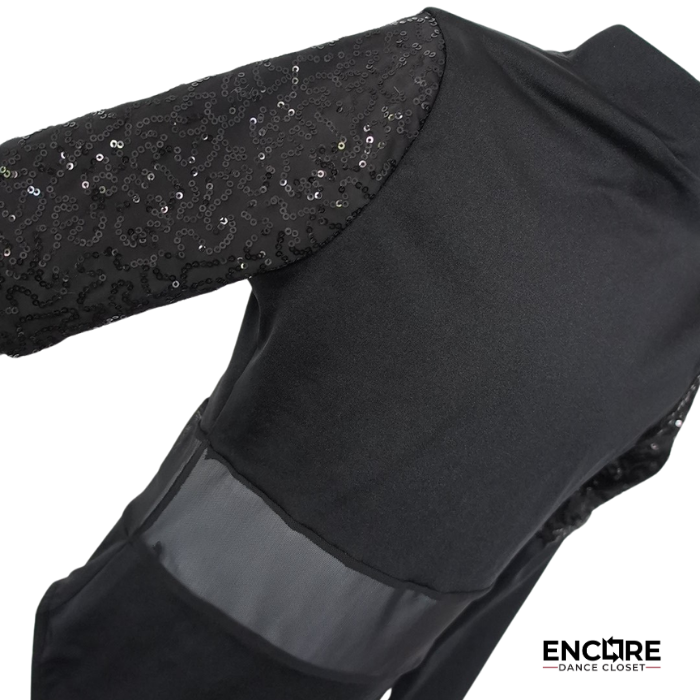 Sequin Sleeve Leotard