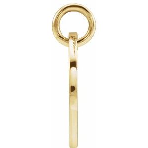 14K Yellow Gold Initial G Charm/Pendant – image 3