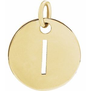 18K Yellow Gold-Plated Sterling Silver Initial H Charm/Pendant – image 3