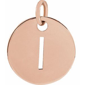 14K Rose Gold Initial H Charm/Pendant – image 3