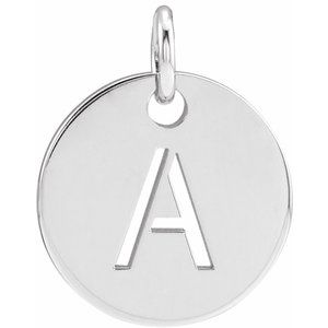 Sterling Silver Initial A Charm/Pendant